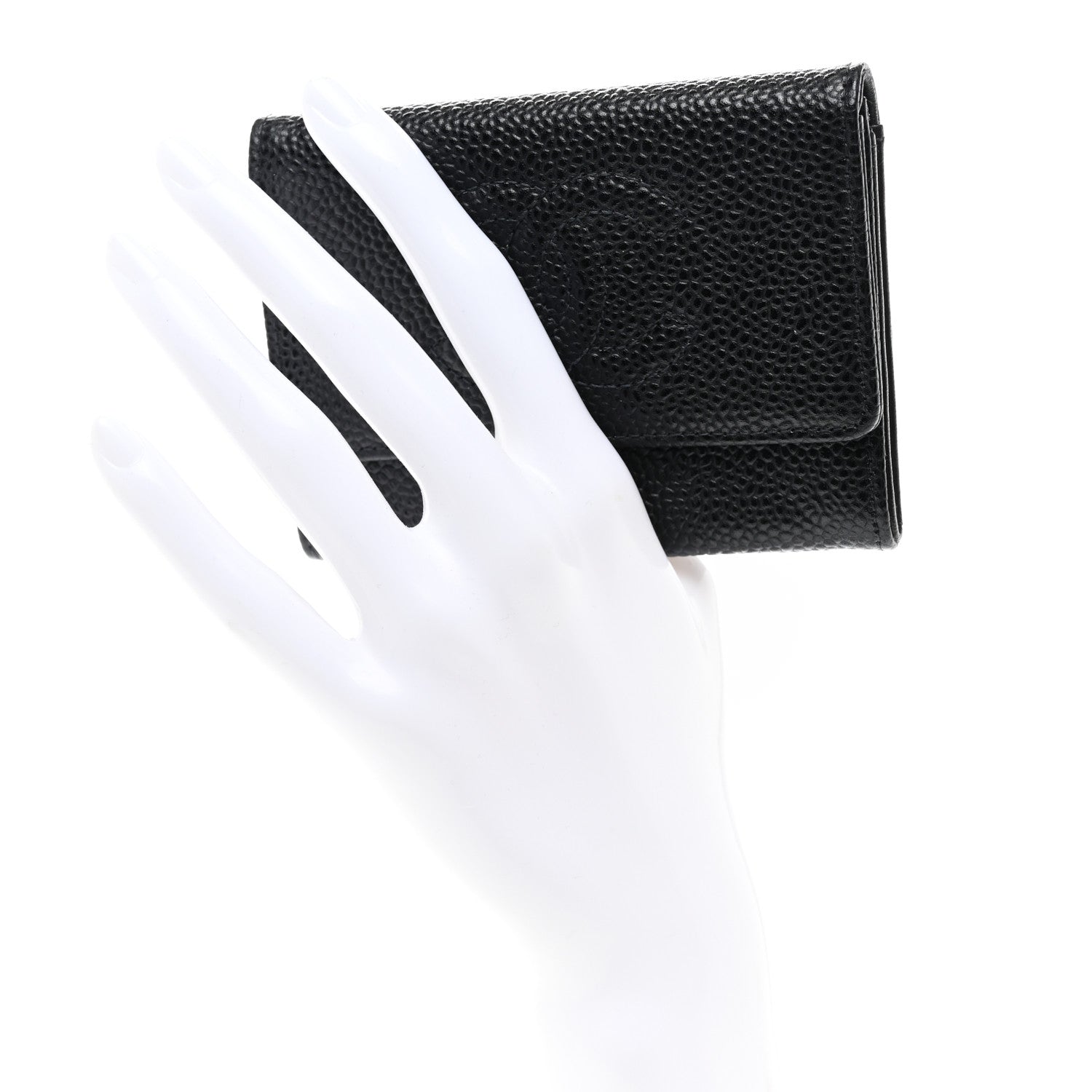 Chanel Caviar Timeless CC Flap Card Holder Black 2 of 8