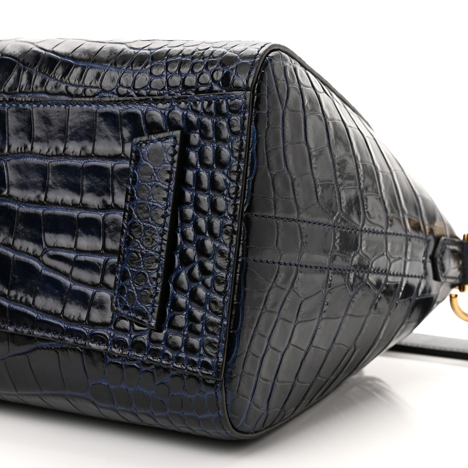 Givenchy Calfskin Crocodile Embossed Small Antigona Deep Blue 10 of 10