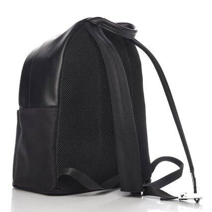 Fendi Nylon Vitello Liberty Vitello Dolce Monster Eyes Rounded Backpack Black Sunflower 3 of 7