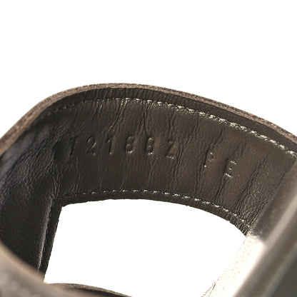 Hermes Calfskin Studded Oran Sandals 36.5 Gris Galet 6 of 10