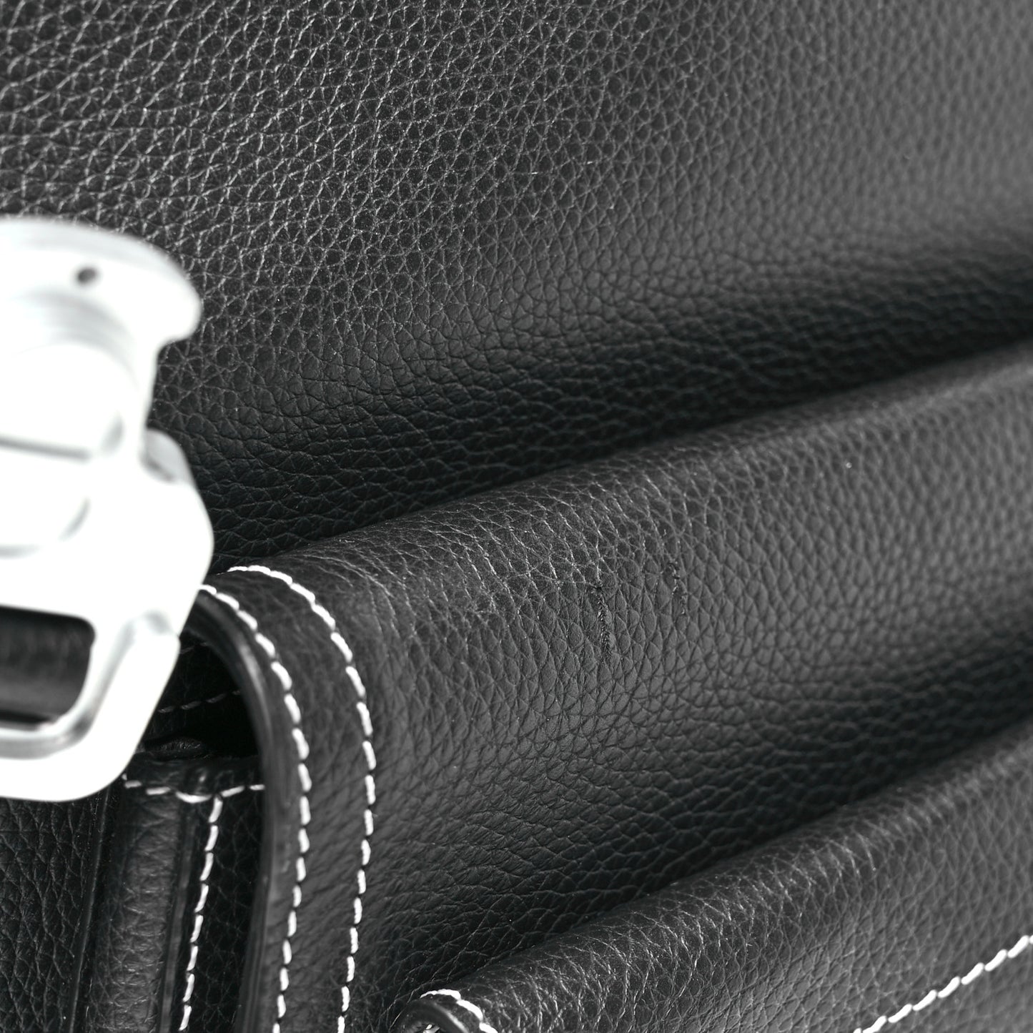 Grained Calfskin Maxi Gallop Backpack Black