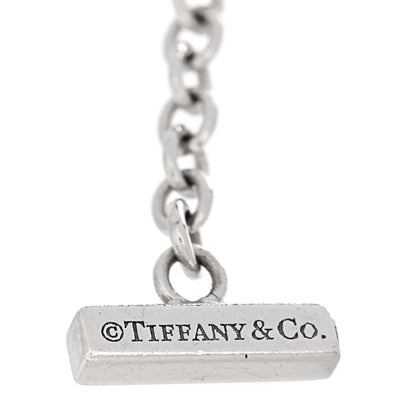 Tiffany 18K White Gold Diamond T Smile Bracelet 3 of 4