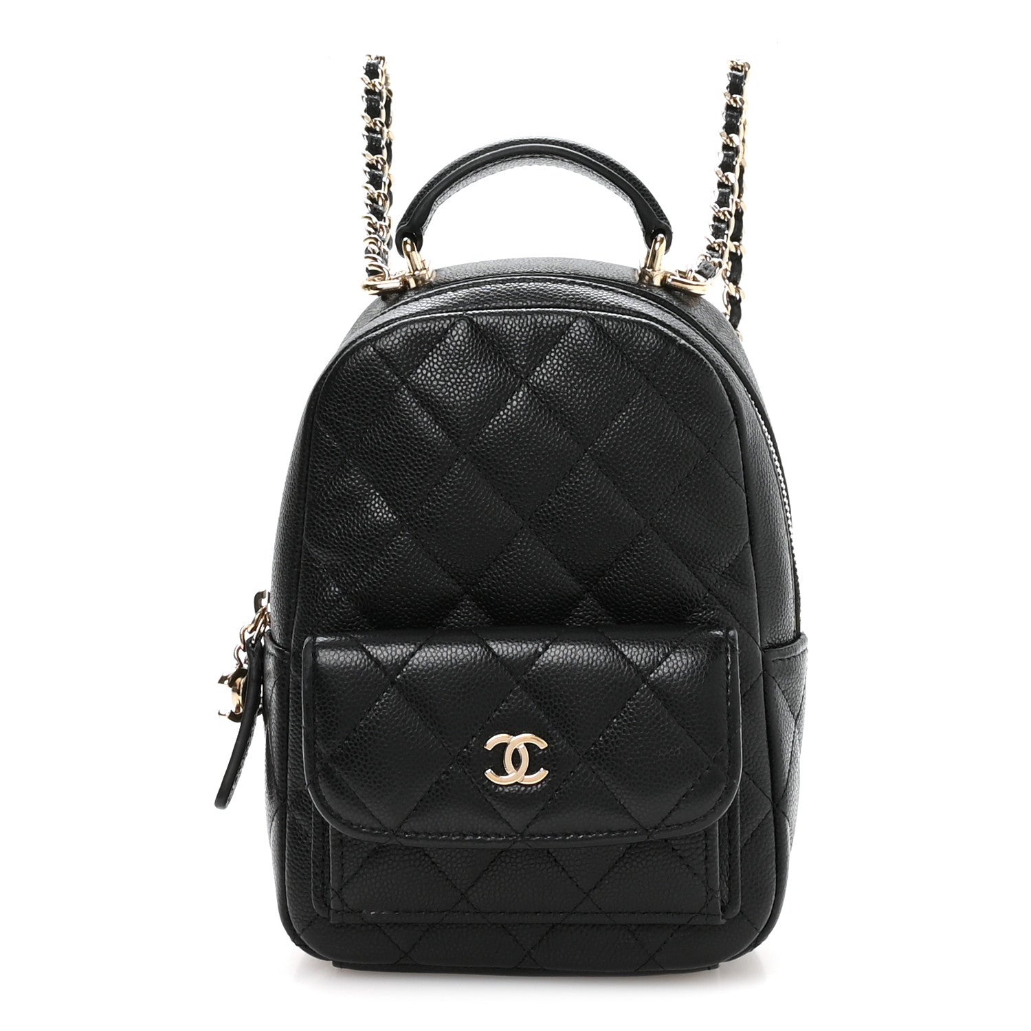 Chanel Caviar Quilted CC Mini Classic Backpack Black 1 of 10
