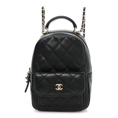 Chanel Caviar Quilted CC Mini Classic Backpack Black 1 of 10