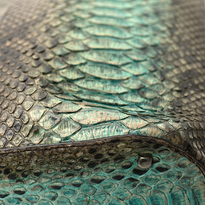 Salvatore Ferragamo Snakeskin Degrade Gancio Top Handle Tote Blue Multicolor 11 of 12