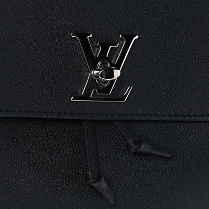 Louis Vuitton Calfskin Lockme Backpack Black 8 of 10