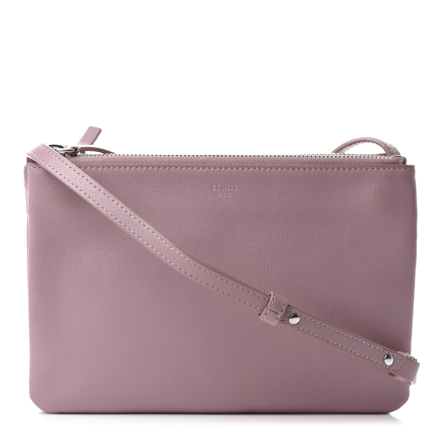 Lambskin Small Trio Crossbody Bag Antique Rose