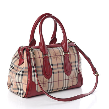 Burberry Haymarket Check Colours Small Gladstone Military Red 3 of 10