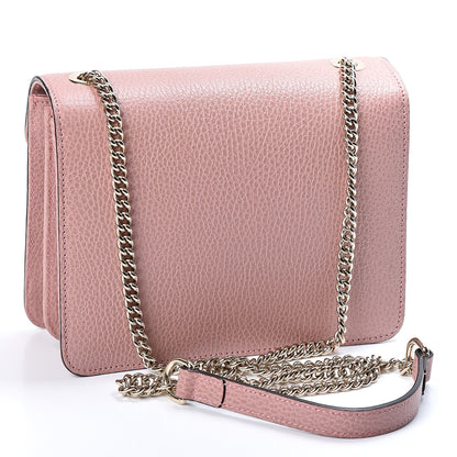 Gucci Dollar Calfskin Small Interlocking G Shoulder Bag Soft Pink 2 of 9