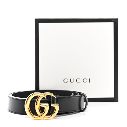 Gucci Calfskin Double G 30mm Belt 90 36 Black 6 of 6