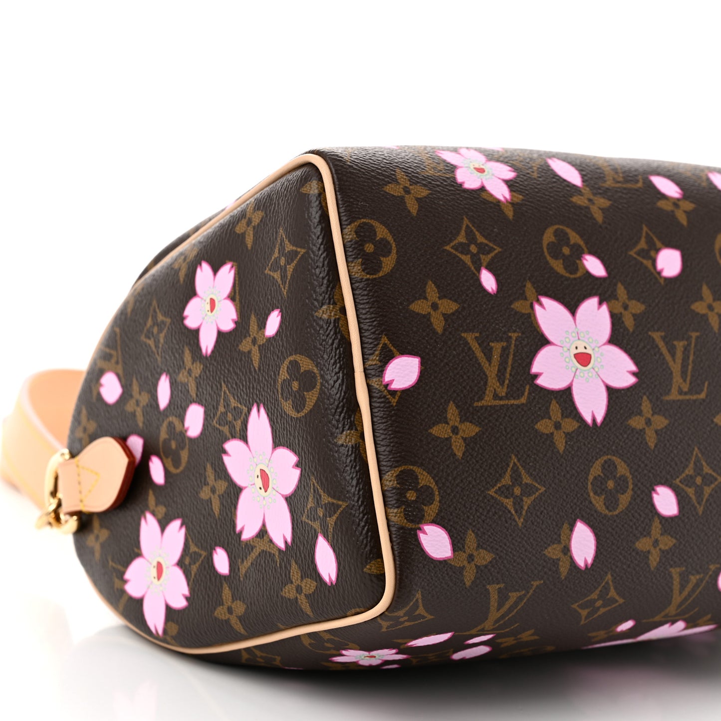 LV X TM Monogram Cherry Blossom Speedy Bandouliere 25 Sakura Brown
