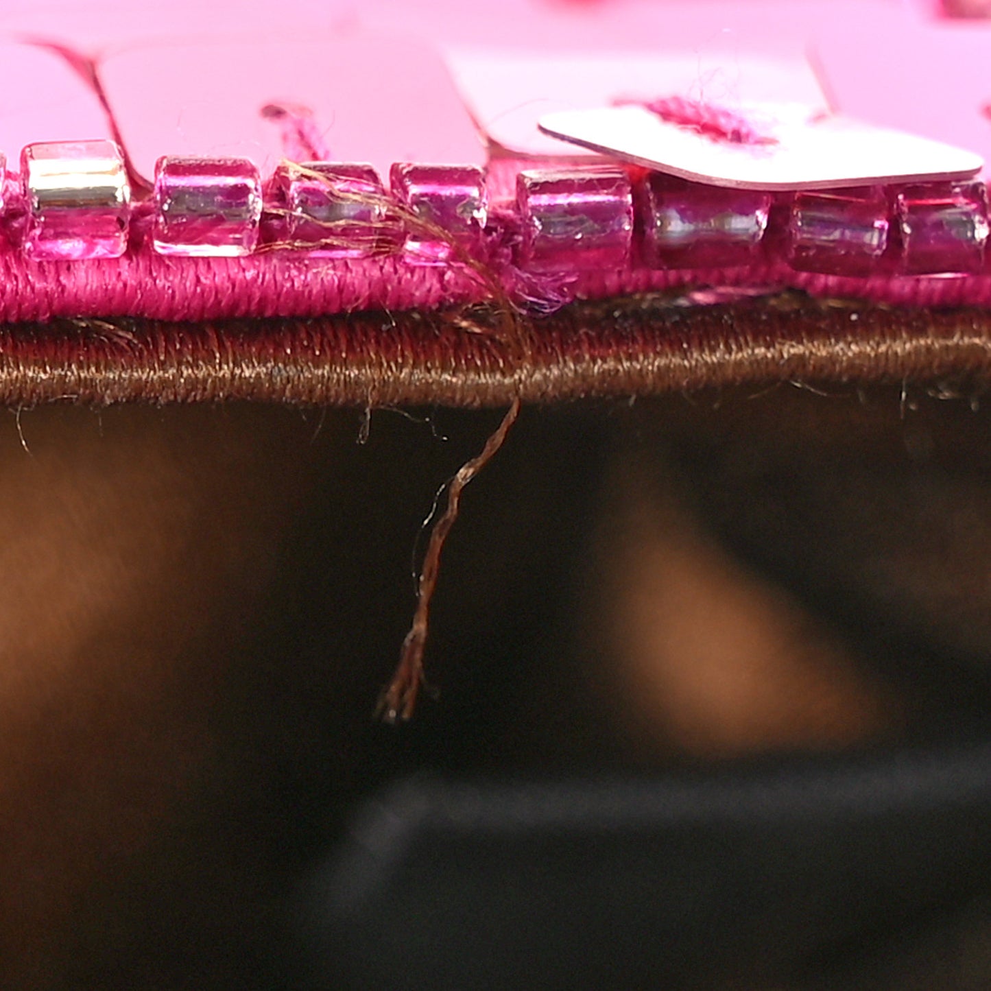 Sequin Paillettes Vitello Grace Sex and the City Mini Baguette Ciclamino Pilar