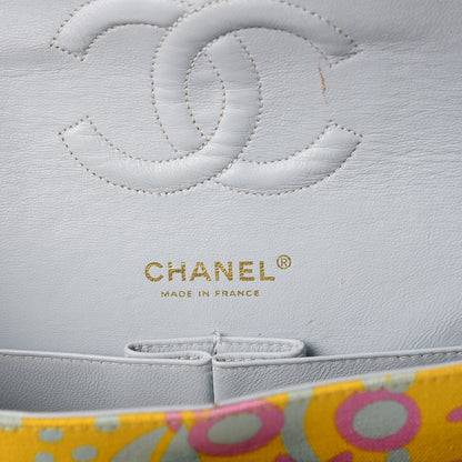 Chanel Canvas Printed Medium Double Flap Multicolor 9 of 15