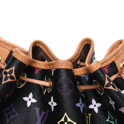Louis Vuitton Monogram Multicolor Petit Noe Black 17 of 25