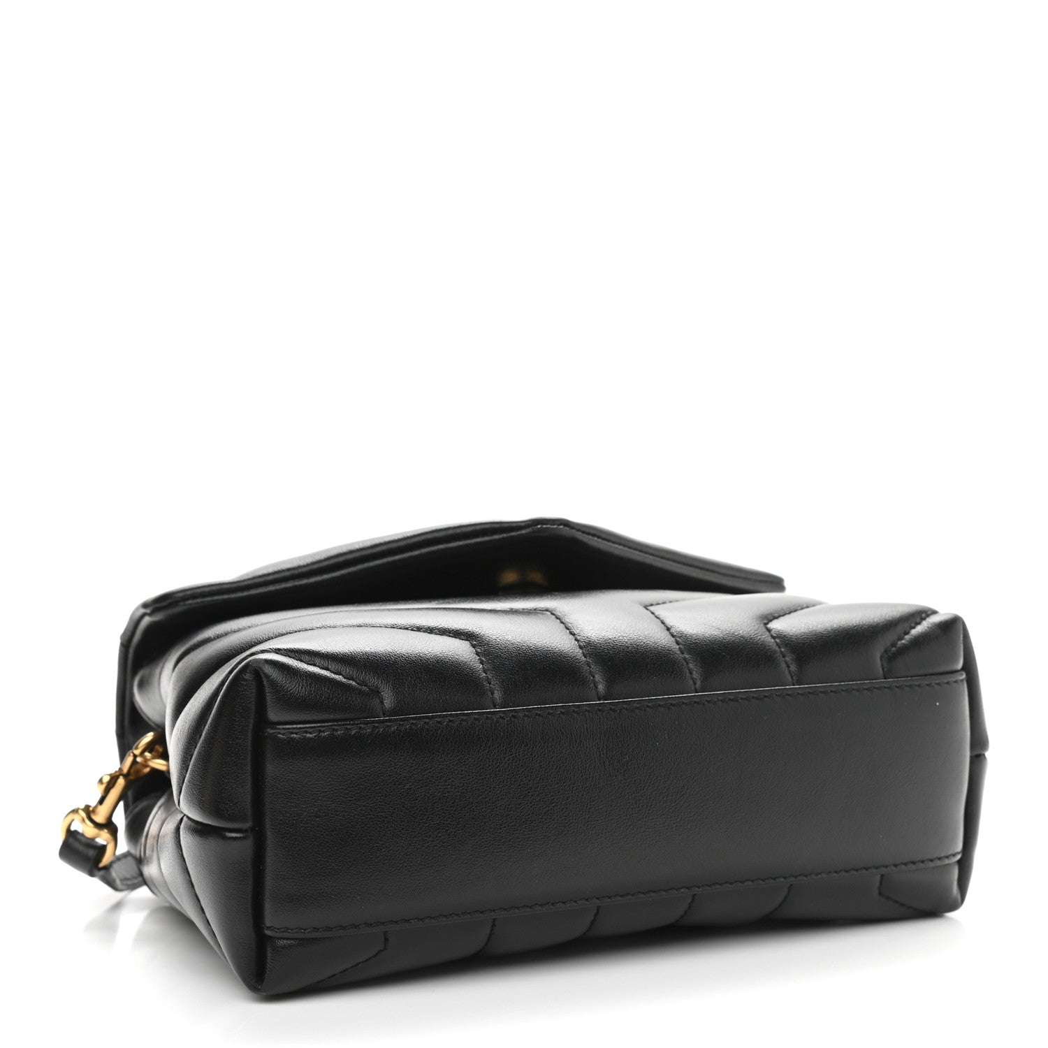 Saint Laurent Calfskin Y Quilted Monogram Toy Loulou Crossbody Bag Black 4 of 12