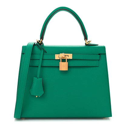 Hermes Epsom Kelly Sellier 25 Vert Jade 1 of 11