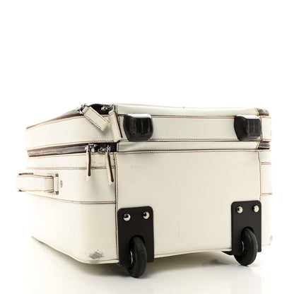 Prada Saffiano Travel Trolley Luggage White 3 of 15