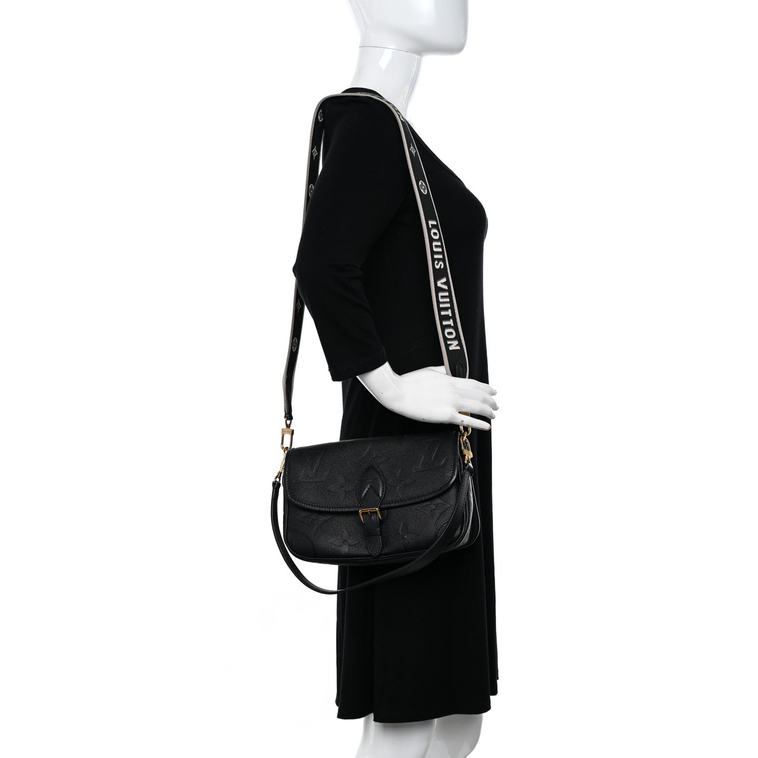 Louis Vuitton Empreinte Monogram Giant Diane Black 2 of 9