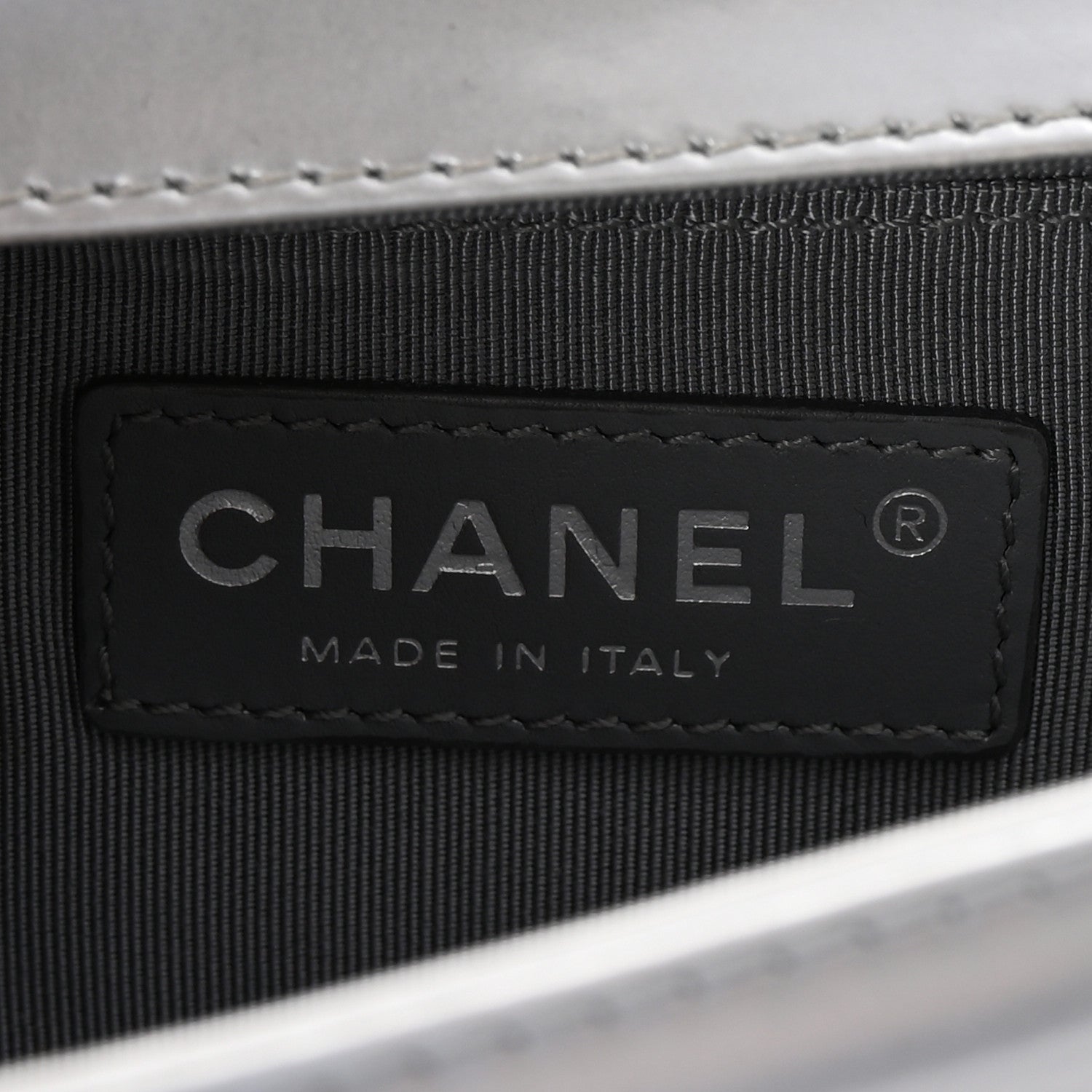 Chanel Iridescent Glazed Calfskin Small Boy Flap Silver 6 of 11