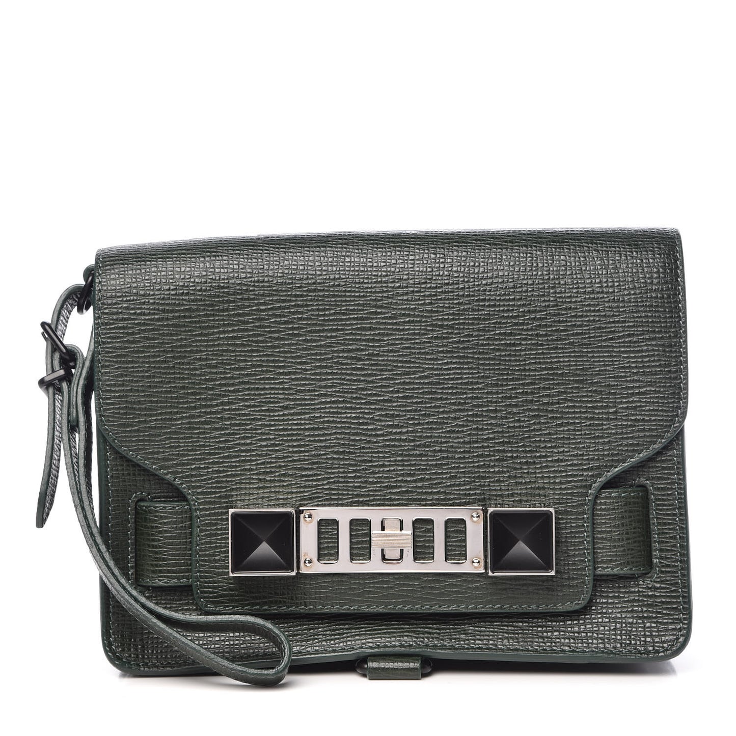 New Linosa PS11 Wristlet Clutch Verde Bottiglia