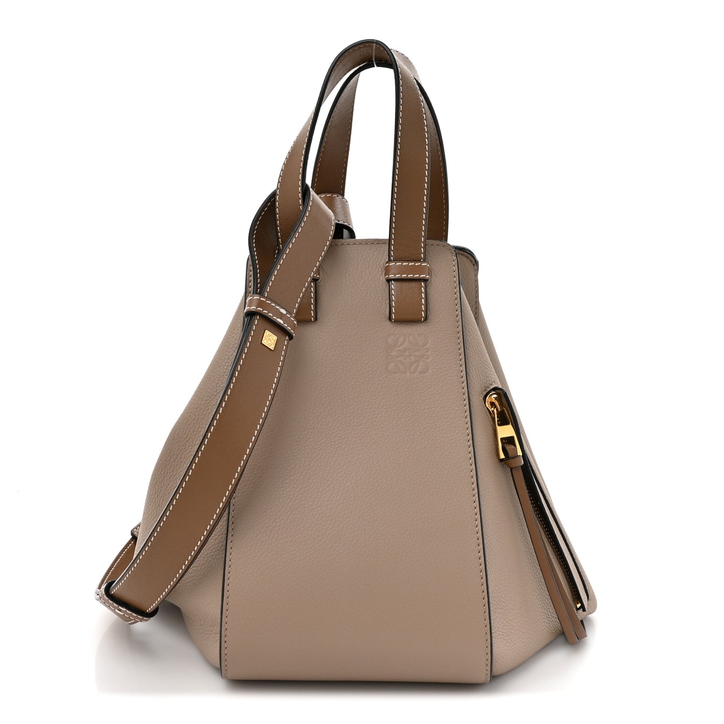 Calfskin Small Hammock Shoulder Bag Sand Mink
