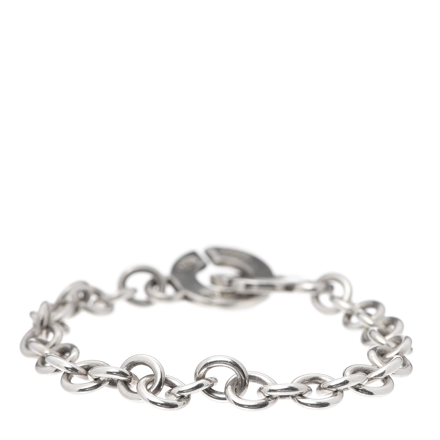 Tiffany Sterling Silver 1837 Circle Clasp Bracelet 3 of 5