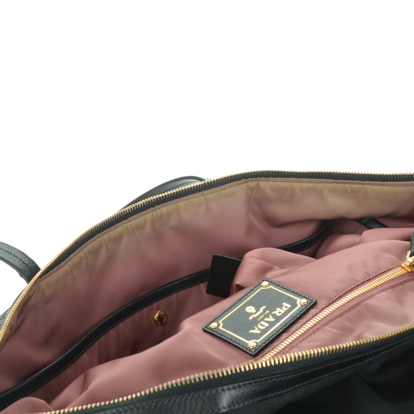Tessuto Nylon Saffiano Tote Nero Black