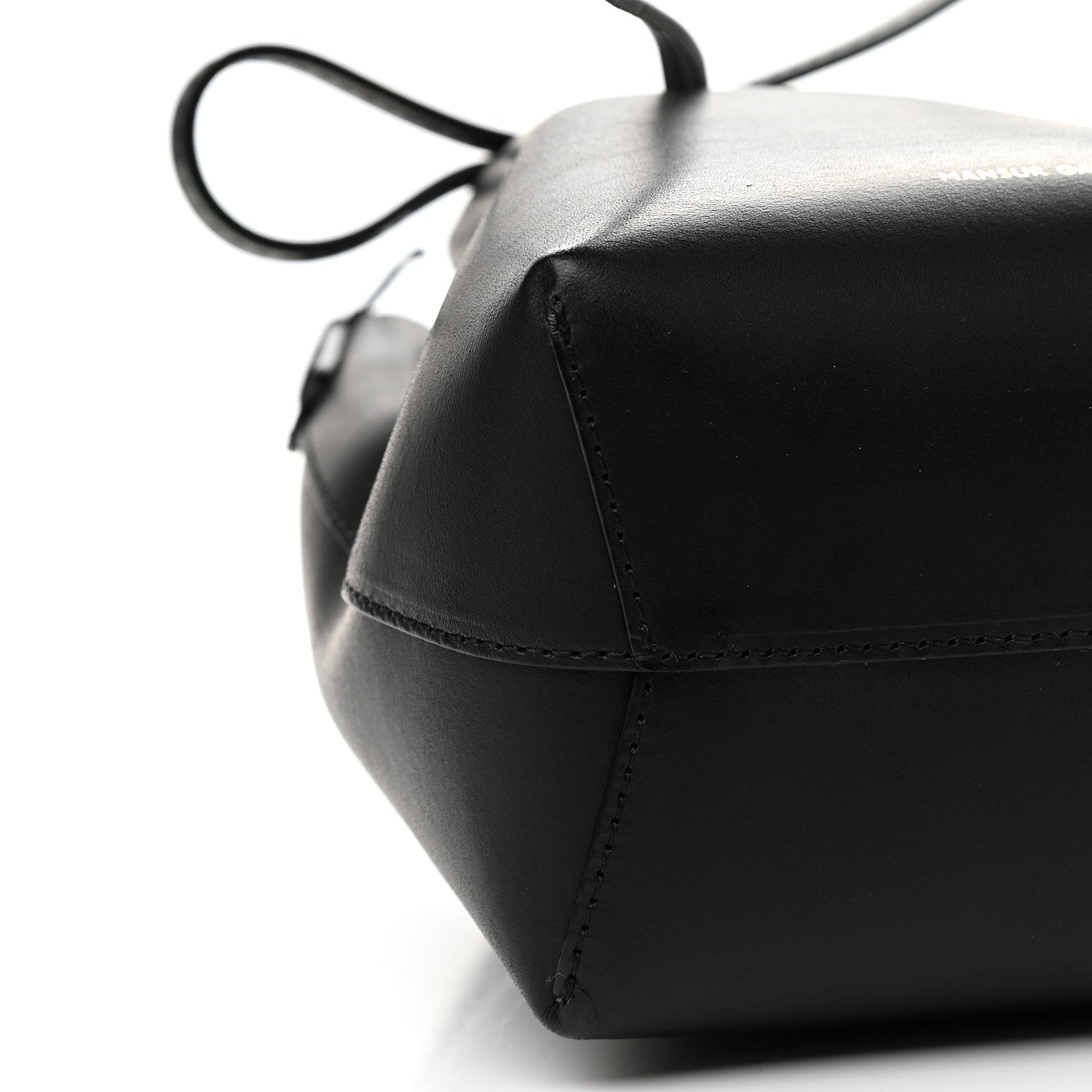 Mansur Gavriel Calfskin Mini Bucket Bag Black Flamma 8 of 9