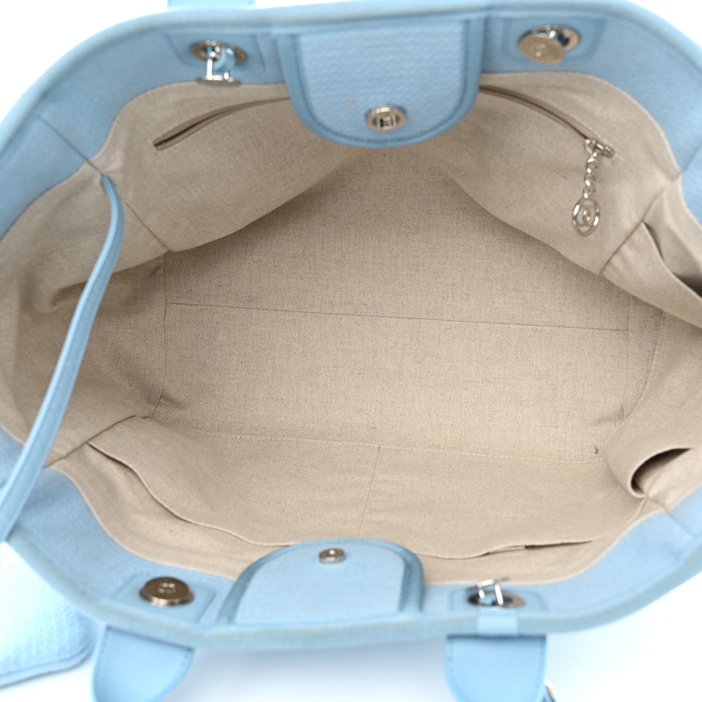 Mixed Fibers Medium Deauville Tote Light Blue