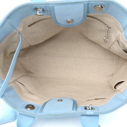 Chanel Mixed Fibers Medium Deauville Tote Light Blue 6 of 16