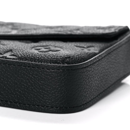 Louis Vuitton Empreinte Pochette Felicie Chain Wallet Black 10 of 12