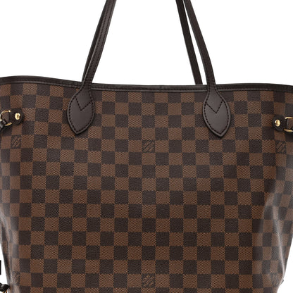 Louis Vuitton Damier Ebene Neo Neverfull MM Rose Ballerine 9 of 14