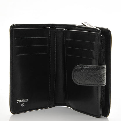 Chanel Caviar Timeless CC Zipped Pocket Wallet Black 5 of 8