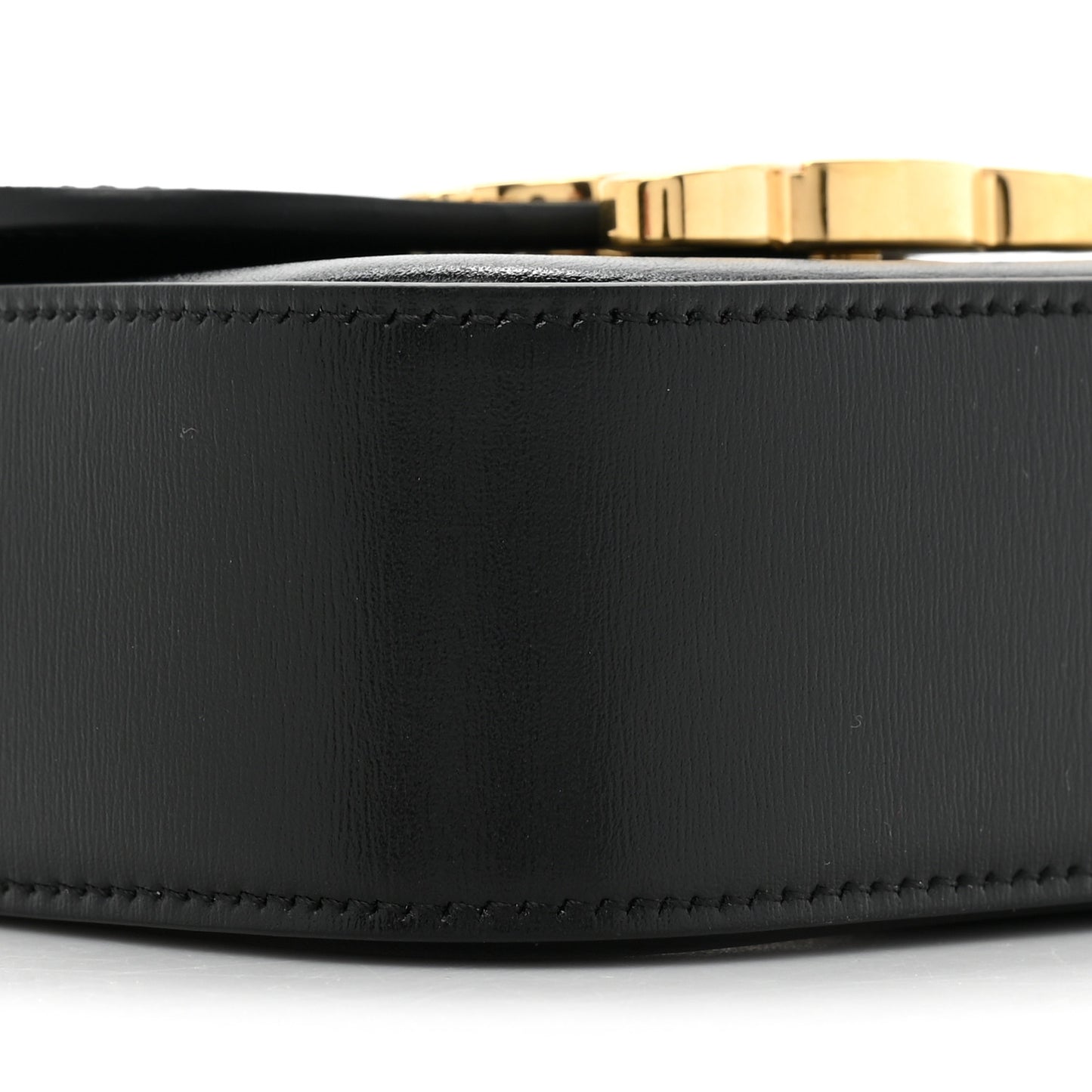 Shiny Calfskin Mini Chain Claude Black