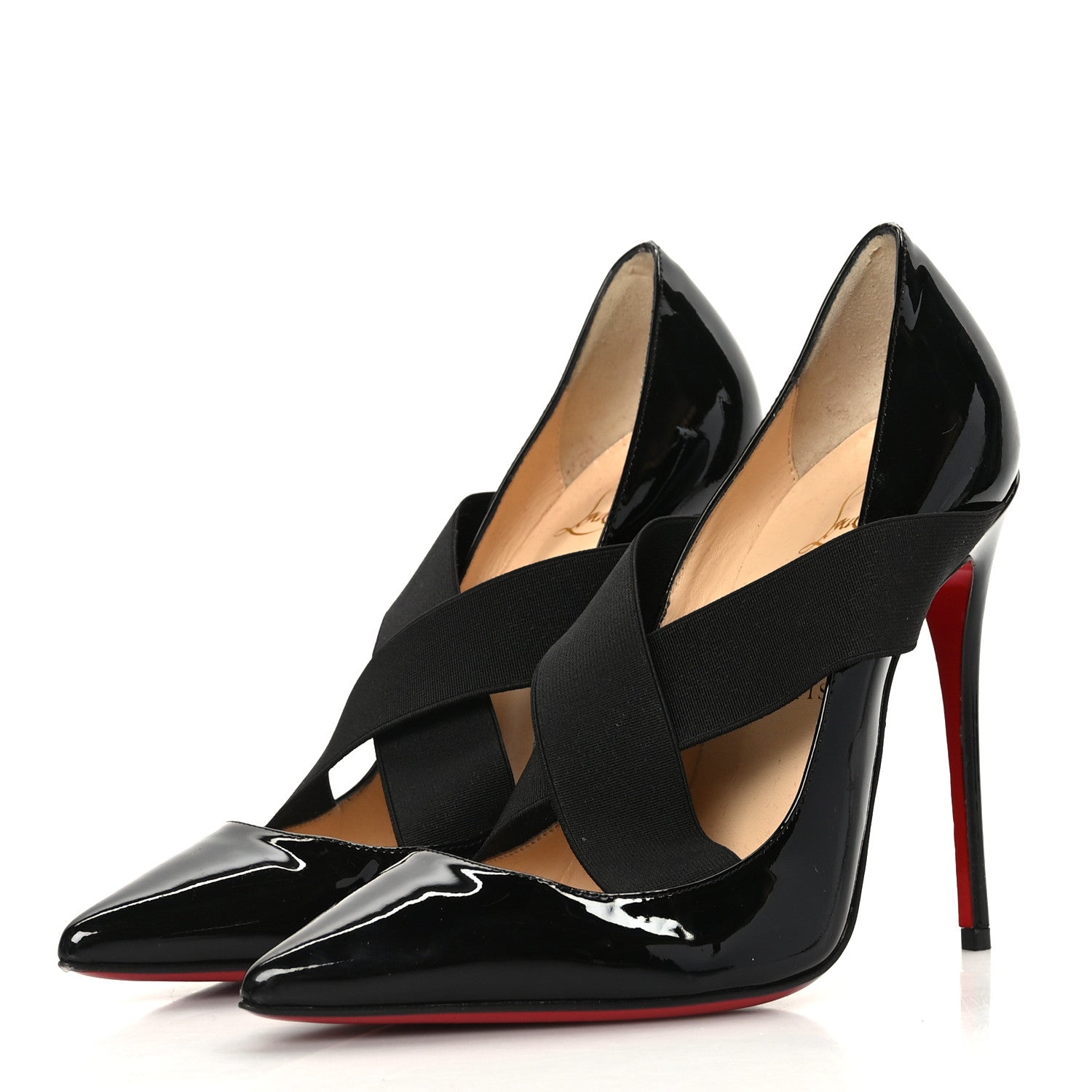 Christian Louboutin Patent Sharpstagram 100 Pumps 36.5 Black 3 of 7