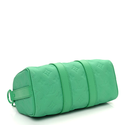 Louis Vuitton Monogram Taurillon Keepall Bandouliere 25 Minty Green 3 of 9