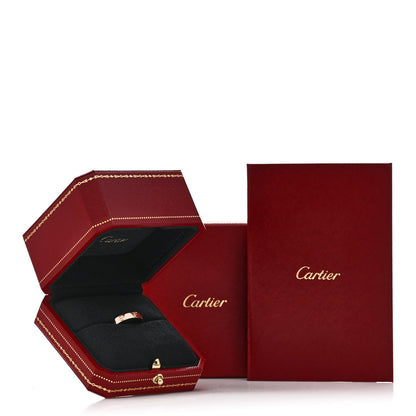 Cartier 18K Pink Gold 3.5mm LOVE Wedding Band Ring 56 7.75 5 of 5