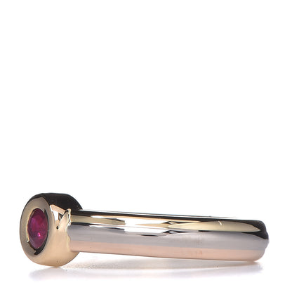 Cartier 18K Pink Yellow White Gold Ruby Ring 49 4.75 3 of 6