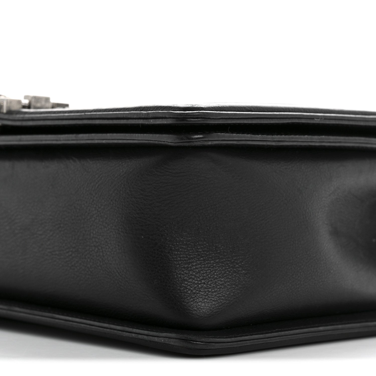 Chanel Calfskin Quilted Double Stitch New Medium Boy Flap Black 10 of 15