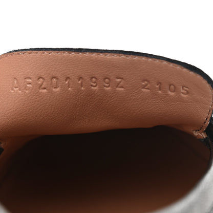 Hermes Goatskin Womens Paris Loafers 39 Black 8 of 9