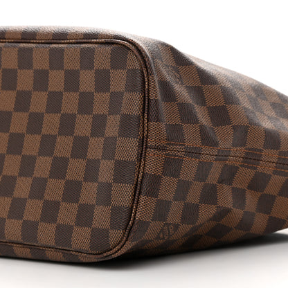 Louis Vuitton Damier Ebene Neo Neverfull MM Rose Ballerine 12 of 19