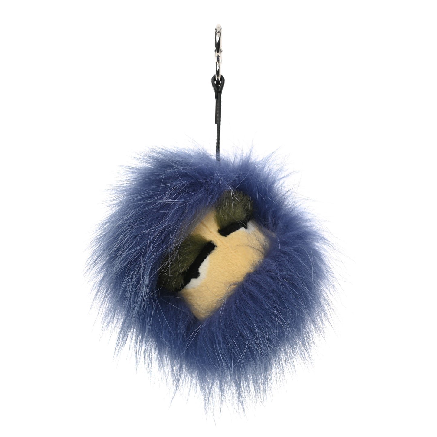 Fox Mink Rabbit Fur Vitello Flamingo Kooky Monster Bag Bug Charm Cassis Black Multicolor