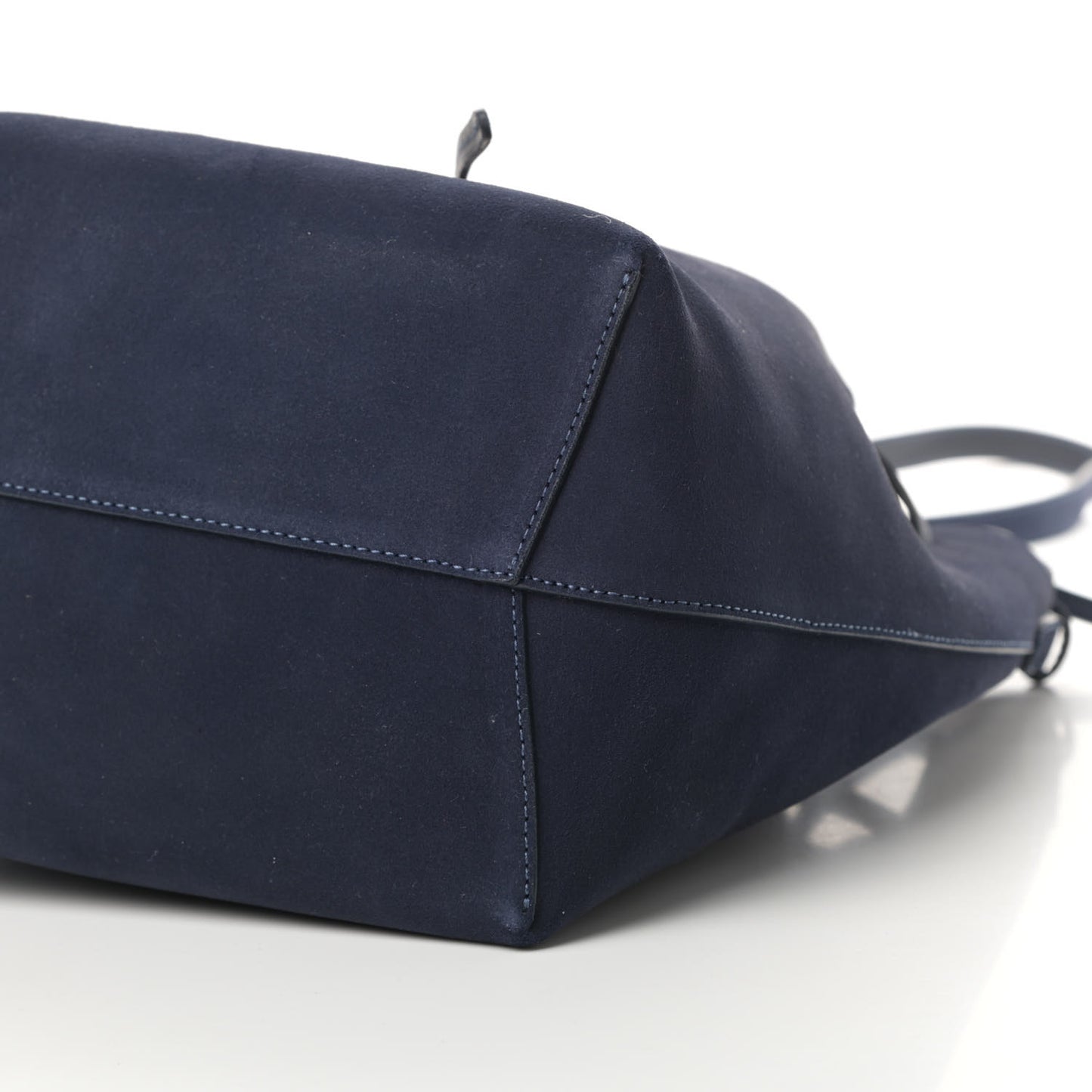 Suede Bucket Bag Blu