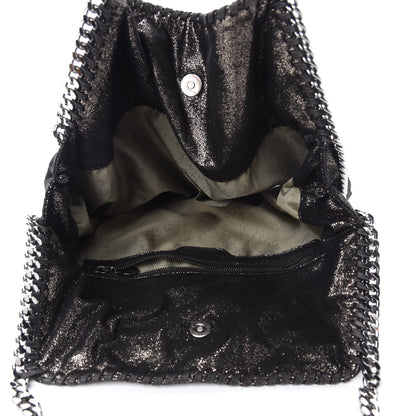 Stella McCartney Metallic Shaggy Deer Big Falabella Tote Black 5 of 9