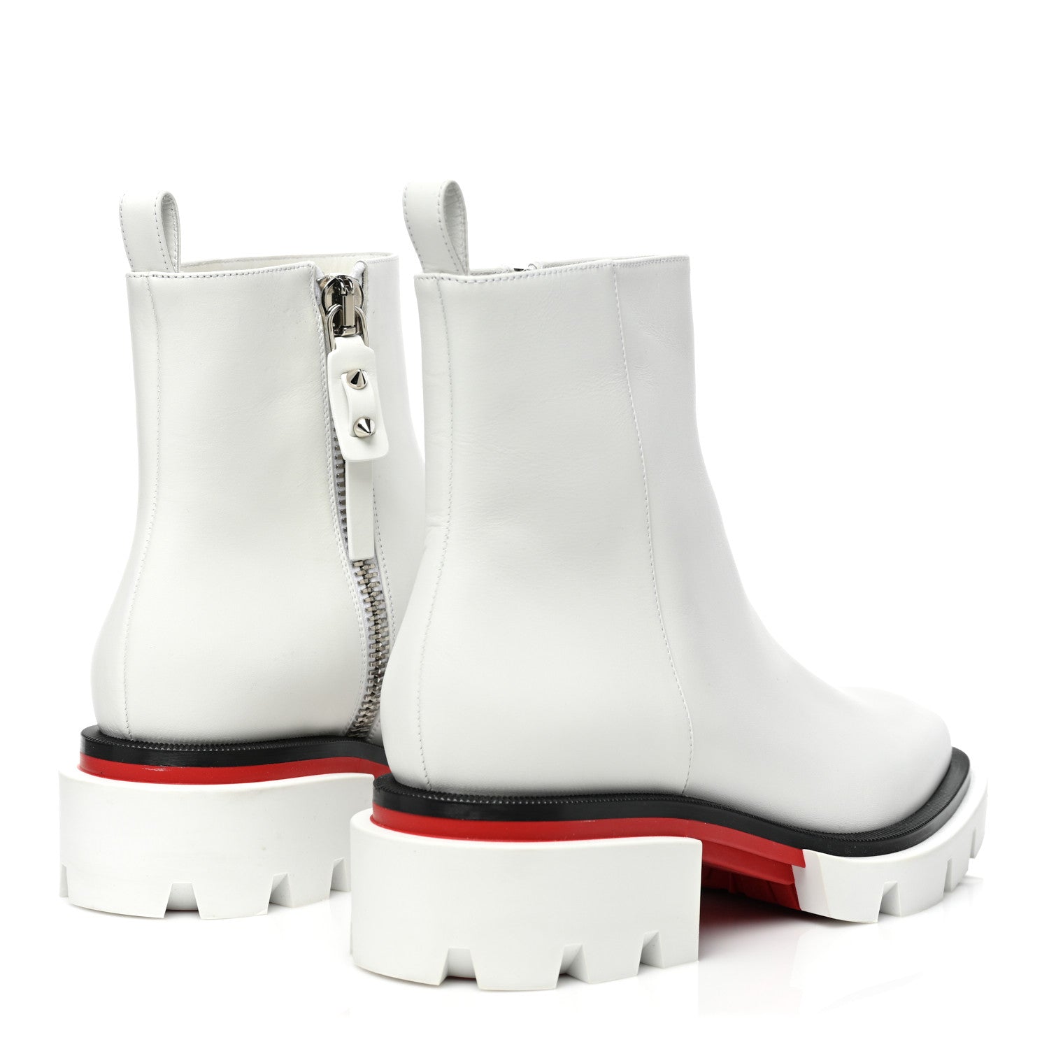 Christian Louboutin Calfskin Maxiboot Boots 37 Bianco 4 of 8