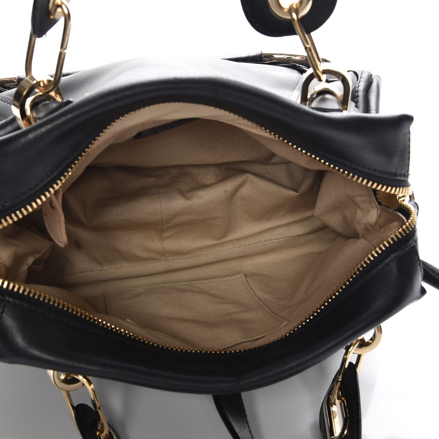 Chloe Calfskin Medium Paraty Metal Bar Trim Black 6 of 8