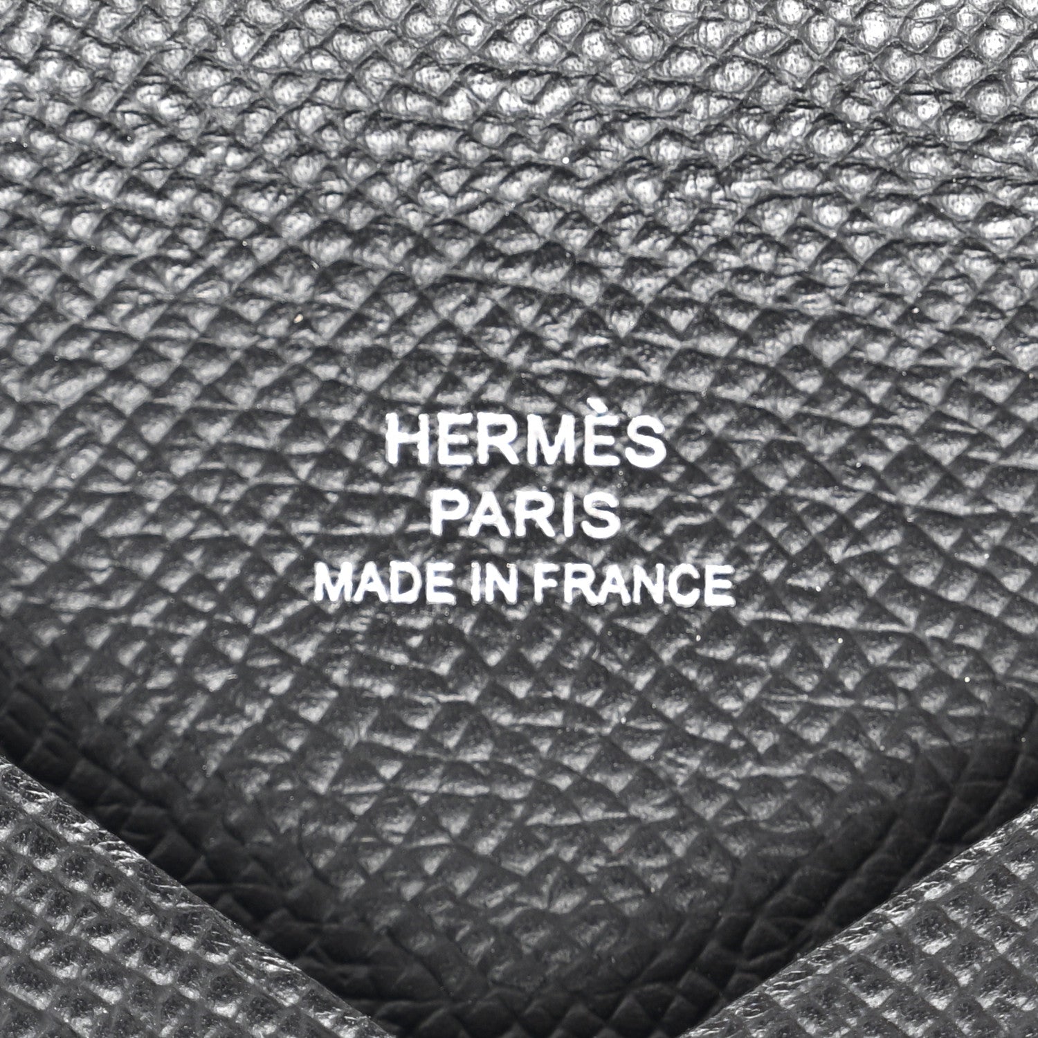 Hermes Epsom Calvi Card Case Black 6 of 8