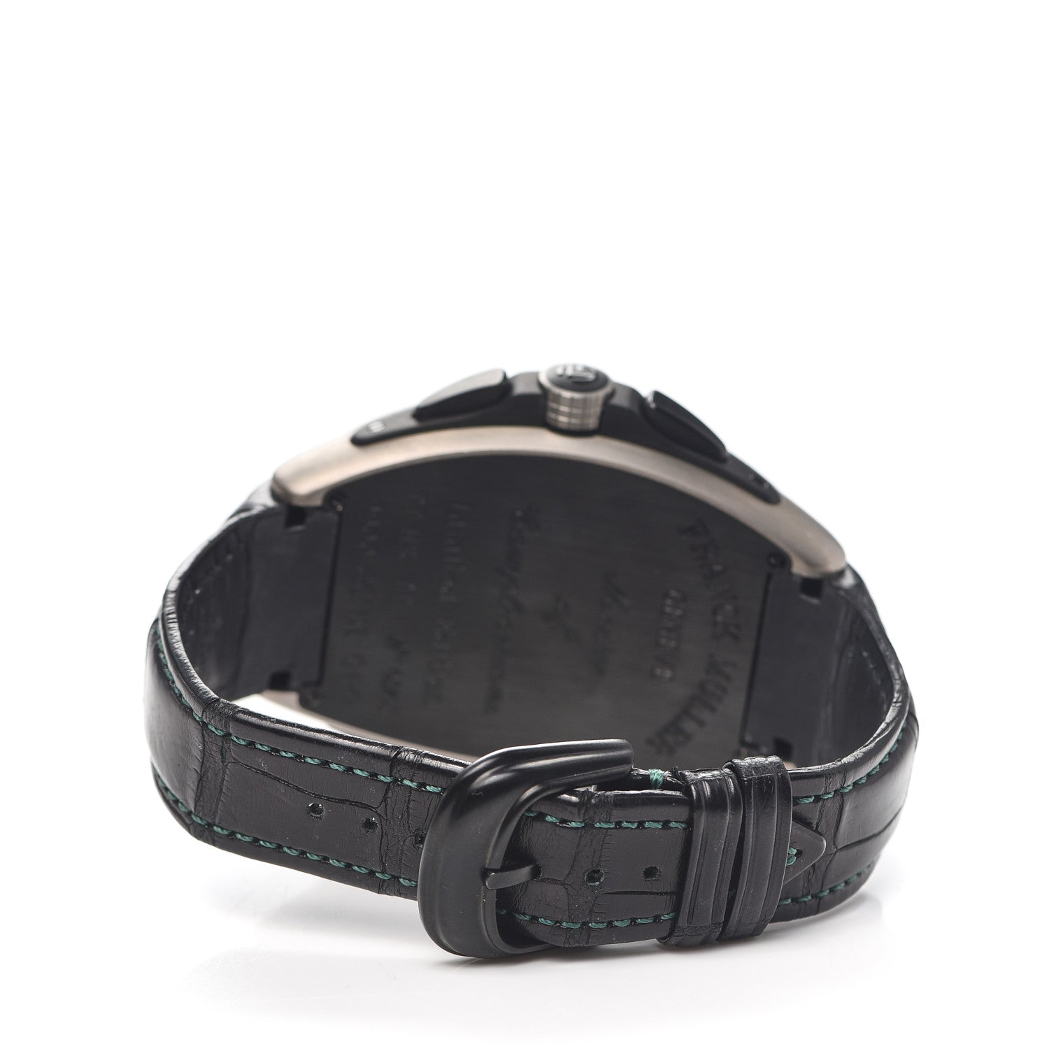 Franck Muller Stainless Steel Titanium Alligator 42mm Conquistador Grand Prix Limited Edition Automatic Watch Black 9900SCDT 3 of 4