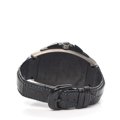 Franck Muller Stainless Steel Titanium Alligator 42mm Conquistador Grand Prix Limited Edition Automatic Watch Black 9900SCDT 3 of 4