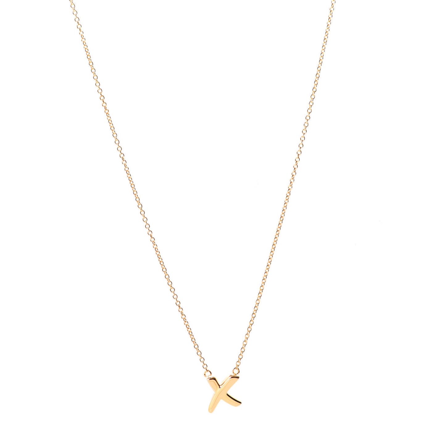 18K Rose Gold Paloma Picasso Graffiti X Pendant Necklace